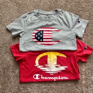 Boys Champion Set of 2 T-shirts size S